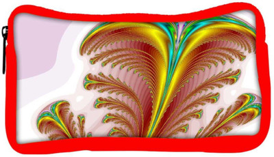 

Snoogg Eco Friendly Canvas Feather Designer Student Pen Pencil Case Coin Purse Pouch Cosmetic Makeup Bag (RED) Pouch(Multicolor)