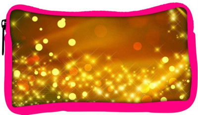 

Snoogg Eco Friendly Canvas Golden Sparkles Abstract Designer Student Pen Pencil Case Coin Purse Pouch Cosmetic Makeup Bag (PINK) Pouch(Multicolor)