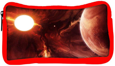 

Snoogg Eco Friendly Canvas Solar Eclipse Designer Student Pen Pencil Case Coin Purse Pouch Cosmetic Makeup Bag (RED) Pouch(Multicolor)