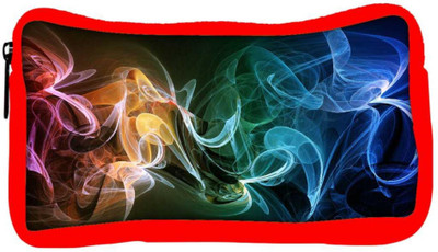 

Snoogg Eco Friendly Canvas Amazing Smoke Designer Student Pen Pencil Case Coin Purse Pouch Cosmetic Makeup Bag (RED) Pouch(Multicolor)