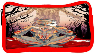 

Snoogg Eco Friendly Canvas Thinker'S Soul Student Pen Pencil Case Coin Purse Pouch Cosmetic Makeup Bag (RED) Pouch(Multicolor)