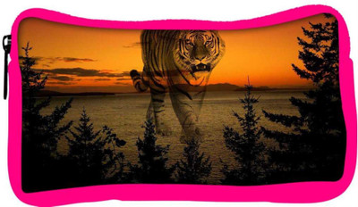 

Snoogg Eco Friendly Canvas Forest Tiger Designer Student Pen Pencil Case Coin Purse Pouch Cosmetic Makeup Bag (PINK) Pouch(Multicolor)