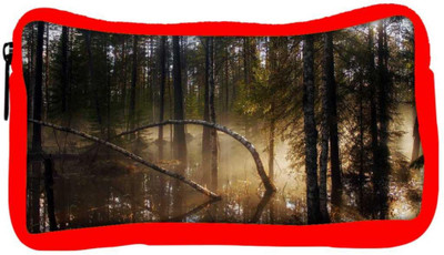 

Snoogg Eco Friendly Canvas Water In Forest Designer Student Pen Pencil Case Coin Purse Pouch Cosmetic Makeup Bag (RED) Pouch(Multicolor)