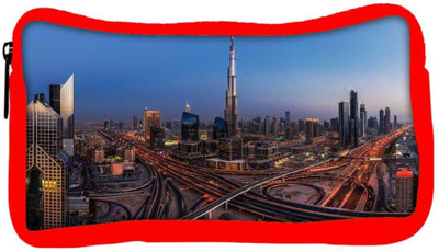 

Snoogg Eco Friendly Canvas Dubai City Designer Student Pen Pencil Case Coin Purse Pouch Cosmetic Makeup Bag (RED) Pouch(Multicolor)