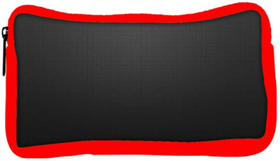 

Snoogg Eco Friendly Canvas Plain Black Wall Designer Student Pen Pencil Case Coin Purse Pouch Cosmetic Makeup Bag (RED) Pouch(Multicolor)