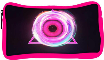 

Snoogg Eco Friendly Canvas Glowing Eye In A Pink Triangle Designer Student Pen Pencil Case Coin Purse Pouch Cosmetic Makeup Bag (PINK) Pouch(Multicolor)