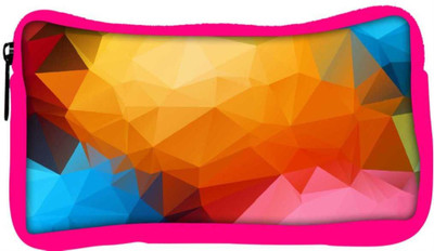 

Snoogg Eco Friendly Canvas Multicolor Pattern Design Designer Student Pen Pencil Case Coin Purse Pouch Cosmetic Makeup Bag (PINK) Pouch(Multicolor)