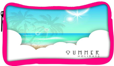

Snoogg Eco Friendly Canvas Abstract Summer Background Student Pen Pencil Case Coin Purse Pouch Cosmetic Makeup Bag (PINK) Pouch(Multicolor)
