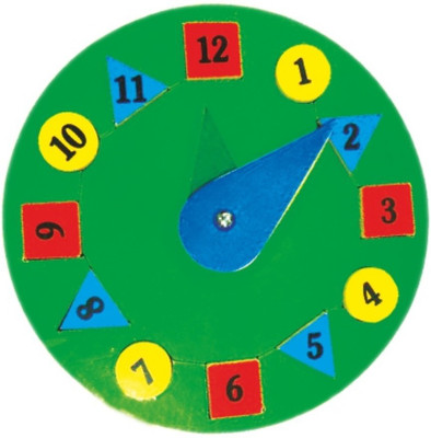 

Aadi Learning Children Teaching Wooden Clock Puzzle And Colourful Picturer Toy For Kids (11cm x 11cm)(1 Pieces)