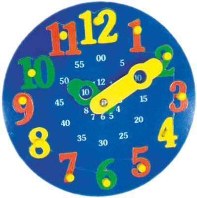 

Aadi Learning Children Teaching Wooden Clock Puzzle With Knobs And Colourful Picturer Toy For Kids (11cm x 11cm)(1 Pieces)