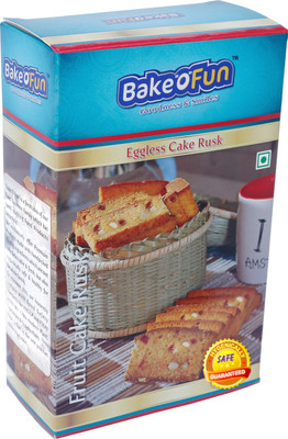 

Bakeofun Fruit Cake Rusk Fruits flavored Cake Rusk(200 g)