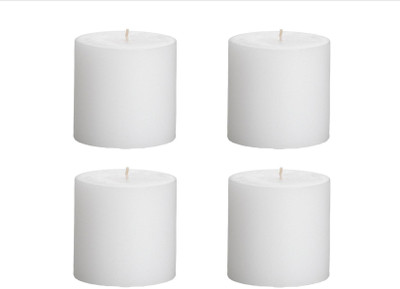 

Numen Spark Set Of 4 White Solid Pillar Candle | Candles for Decoration | Candles for Bedroom(1200 g)