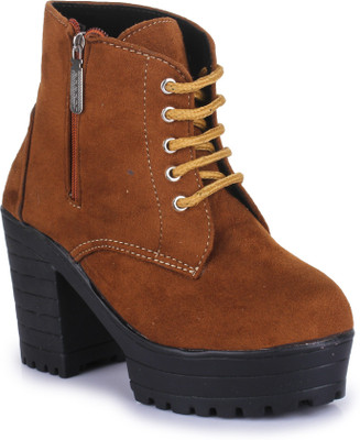 

Sapatos Boots For Women(Tan, Sta-3004-tan