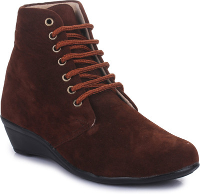 

Sapatos Boots For Women(Brown, St-3022-brown