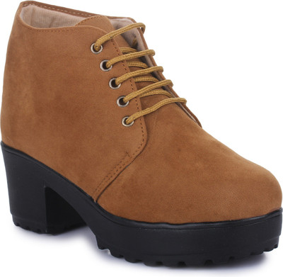 Sapatos Boots For Women(Tan, St-3021-tan