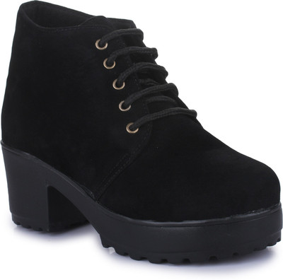 

Sapatos Boots For Women(Black, St-3021-black