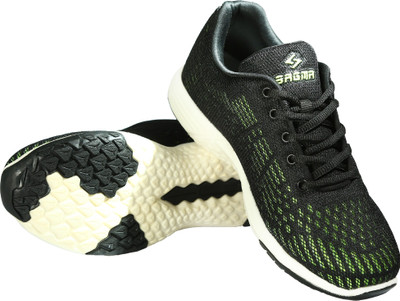 sagma Running Shoes For Men(Black, Green, P. green-black