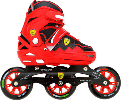 

Veera V-737 In-line Skates - Size 11.5-2 UK(Red), Black red