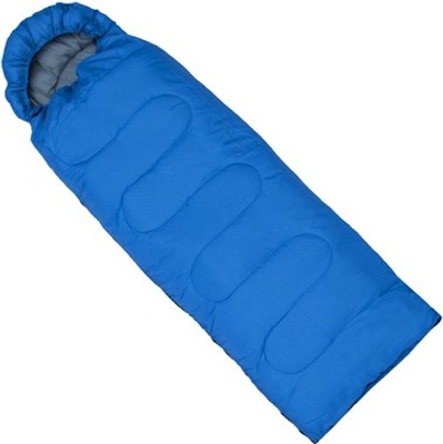 

IBS Waterproof Hood Camping Hiking Travel Sleep For Single Person Sleeping Bag(Blue, Blue;grey