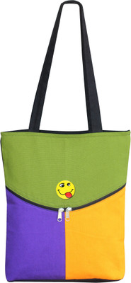 

Ryan Women Casual Yellow, Green, Purple Cotton Shoulder Bag, Green;purple;yellow