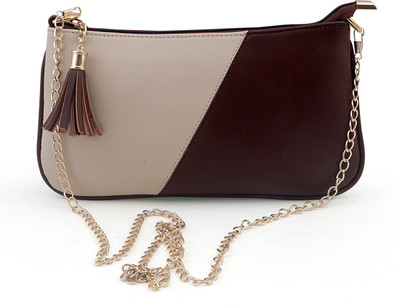 

aaimfa Women Casual Brown PU Sling Bag