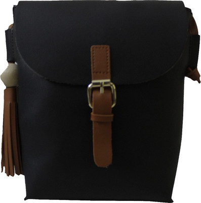 

Damit Women Casual Black PU Sling Bag