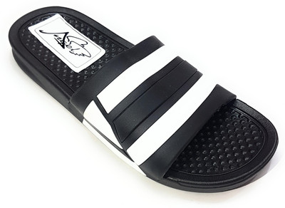 

Angel Fashion Angel Fashion Strip Slipper for Men Slides, Black