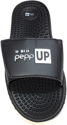 

Angel Fashion Angel Fashion Accupressure Slipper for Men Slides, Black