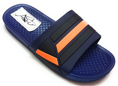 

Angel Fashion Angel Fashion Strip Slipper for Men Slides, Blue