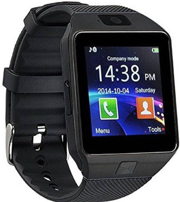 

Osrpe DZ09 Black Smartwatch(Black Strap Regular)