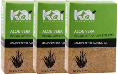 

Kai Essentials Aloe Vera Handcrafted Bathing Bar(375 g, Pack of 3)
