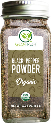 

Geo-Fresh Organic Black Pepper Powder 55g - USDA Certified(55 g)