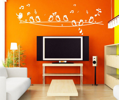 StickerYard 152 cm Singing Birds Self Adhesive Sticker(Pack of 1)