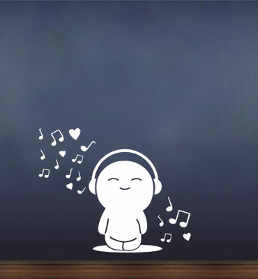 StickerYard 83 cm Music Notes Happy Toy Self Adhesive Sticker(Pack of 1)