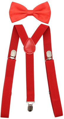 

Civil Outfitters Y- Back Suspenders for Men, Women(Red)