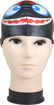 

Neska Moda Silicon Anti-Allergic Swimming Cap(Black, Pack of 1)
