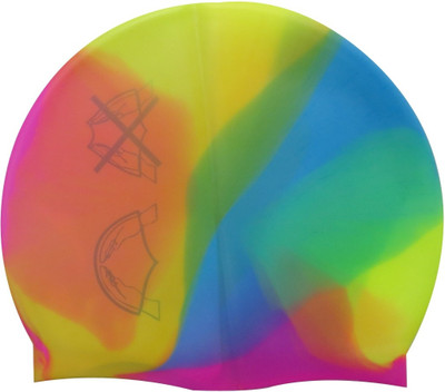 

Neska Moda Silicon Anti-Allergic Swimming Cap(Multicolor, Pack of 1)