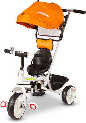 

Baybee 3-in 1 Lightweight Convertible Kids tricycle Learn to Ride Trike with Canopy and Parent Control | Suitable For Boys & Girls BBTR6173-1_O Tricycle(Orange)