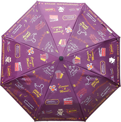 

Cheeky Chunk Bollywood Doodle Umbrella(Purple)
