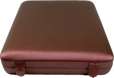 

Addyz Latest Star Necklace Earring bangle bracelet half set box case Jewellery Vanity Box(Brown)