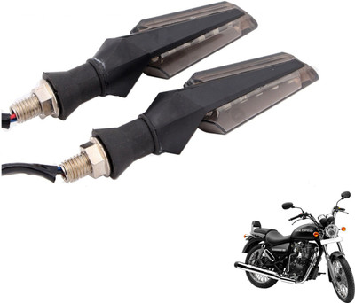 MOCKHE Front, Rear LED Indicator Light for Royal Enfield Thunder Bird 350(White)