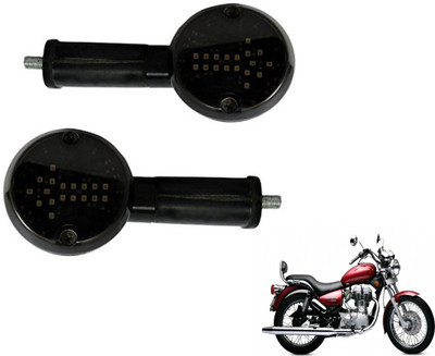 MOCKHE Front, Rear LED Indicator Light for Royal Enfield Electra Twin Spark(White)