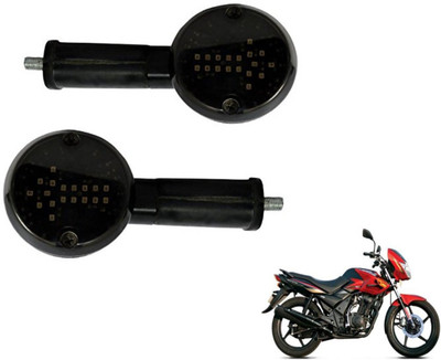 MOCKHE Front, Rear LED Indicator Light for TVS Flame DS125(White)