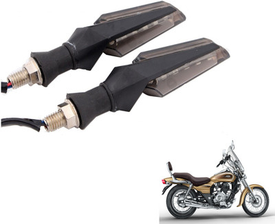 MOCKHE Front, Rear LED Indicator Light for Bajaj Avenger(White)