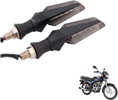 MOCKHE Front, Rear LED Indicator Light for Bajaj CT 100(White)