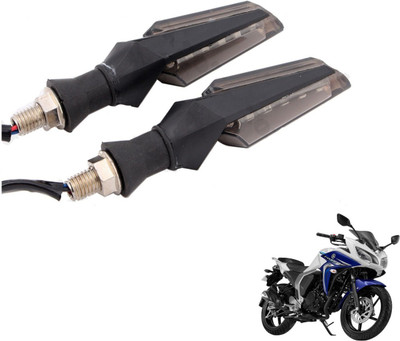 MOCKHE Front, Rear LED Indicator Light for Yamaha Fazzer Fi(White)