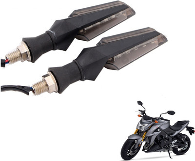 MOCKHE Front, Rear LED Indicator Light for Suzuki GSX(White)