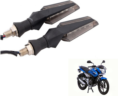 MOCKHE Front, Rear LED Indicator Light for Bajaj XCD 125cc(White)