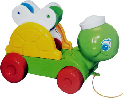 

Bonkerz Timmy Turtle With Click Click Sound And Moving Farries Pull Along Toy(multi)