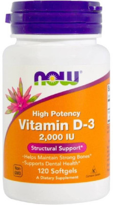 Now Foods High Potency Vitamin D-3(120 No)